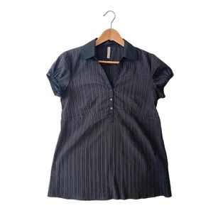 Thyme Maternity Black Blouse